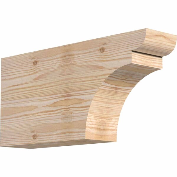 Ekena Millwork Yorktown Smooth Rafter Tail, Douglas Fir, 3 1/2"W x 8"H x 16"L RFT04X08X16YOR00SDF - main